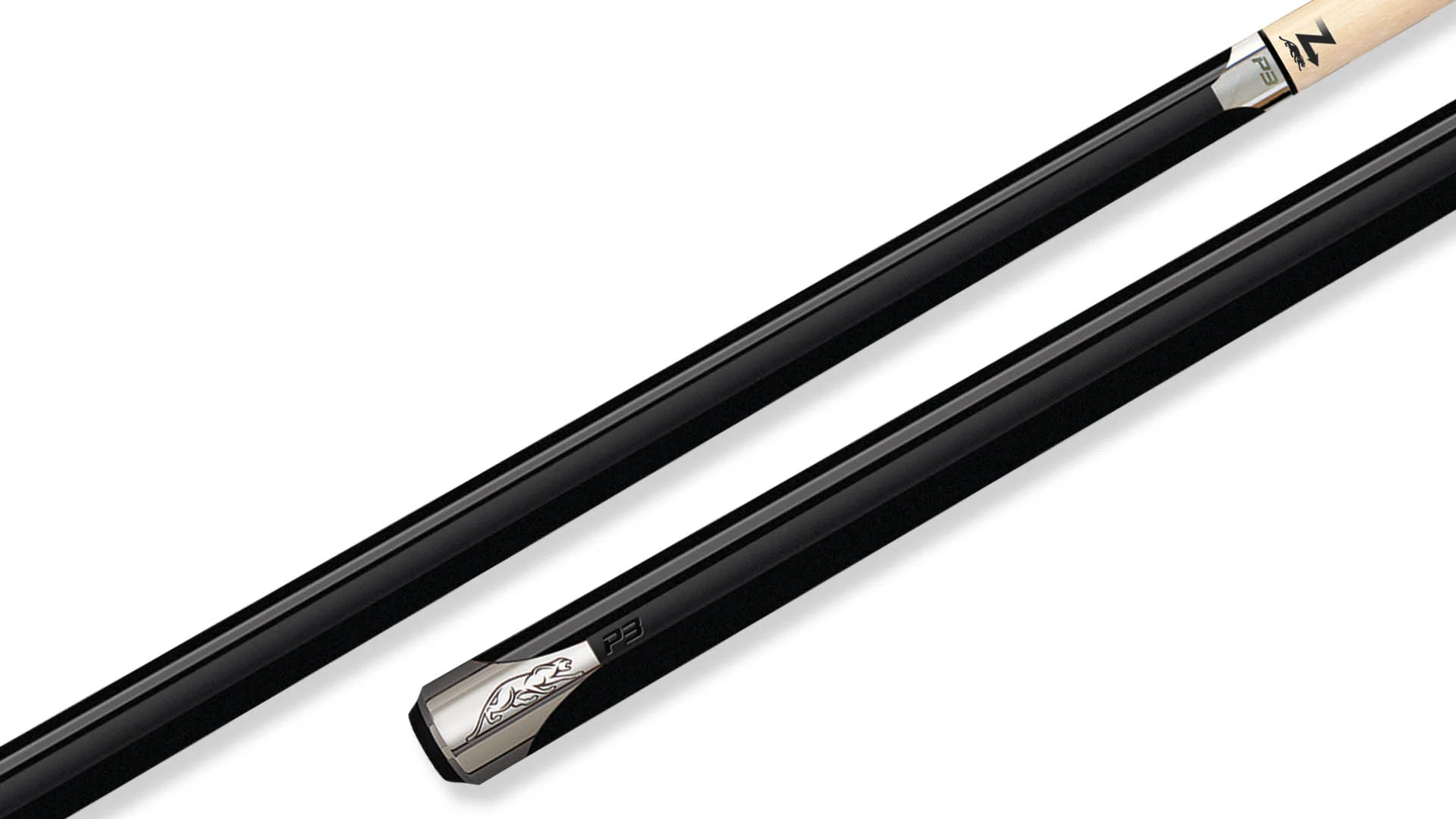 Predator Black P3 Pool Cue with No Wrap - Image 2